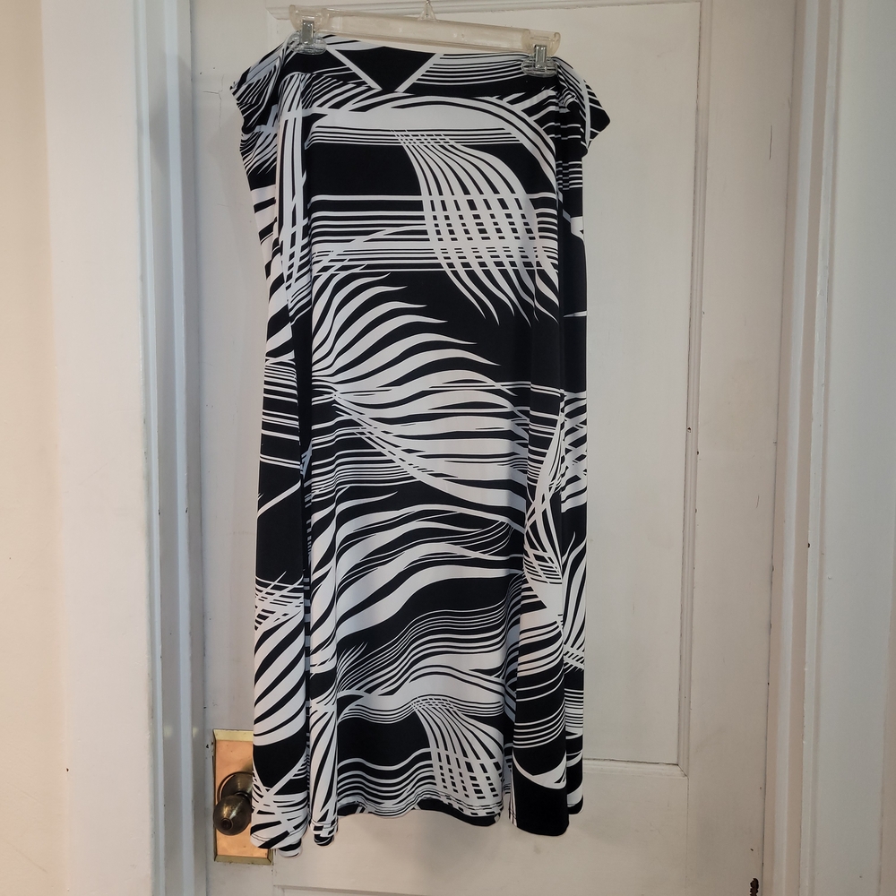 Black and White Patterned Dress